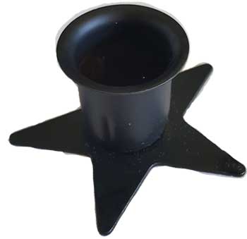 Pentagram taper candle holder