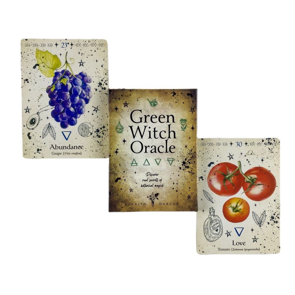 Green Witch Oracle Cards A 44 Tarot English Visions Divination Edition