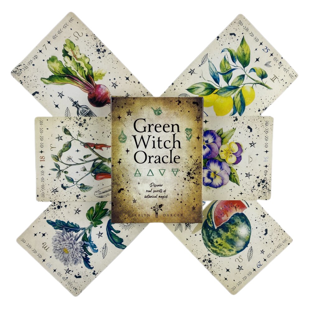 Green Witch Oracle Cards A 44 Tarot English Visions Divination Edition