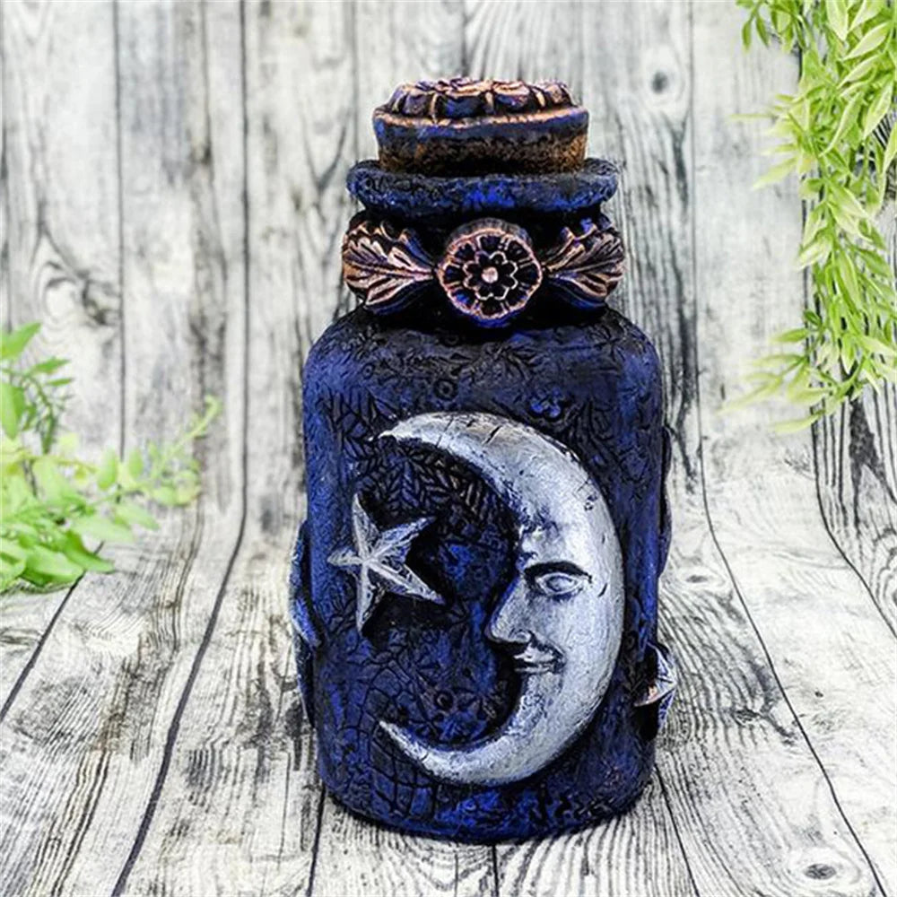 Gothic Witchcraft Sculpture Vintage Decorative Bottle Home Resin