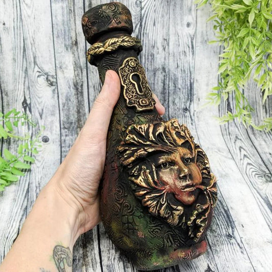 Gothic Witchcraft Sculpture Vintage Decorative Bottle Home Resin