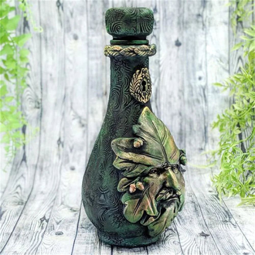 Gothic Witchcraft Sculpture Vintage Decorative Bottle Home Resin