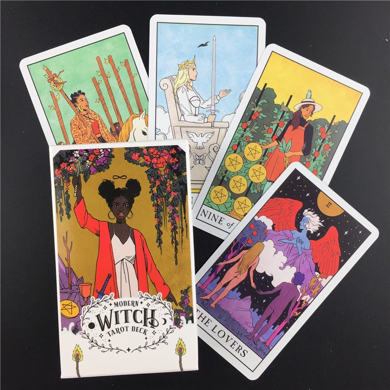 The Modern Witch Tarot Deck Guidebook Card Table Card Game Magical