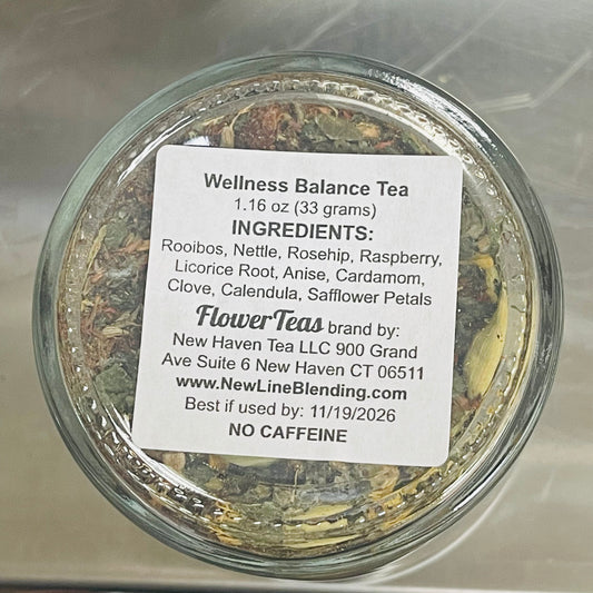 Wellness Balance Loose Leaf Herbal Tea in Sustainable Jar