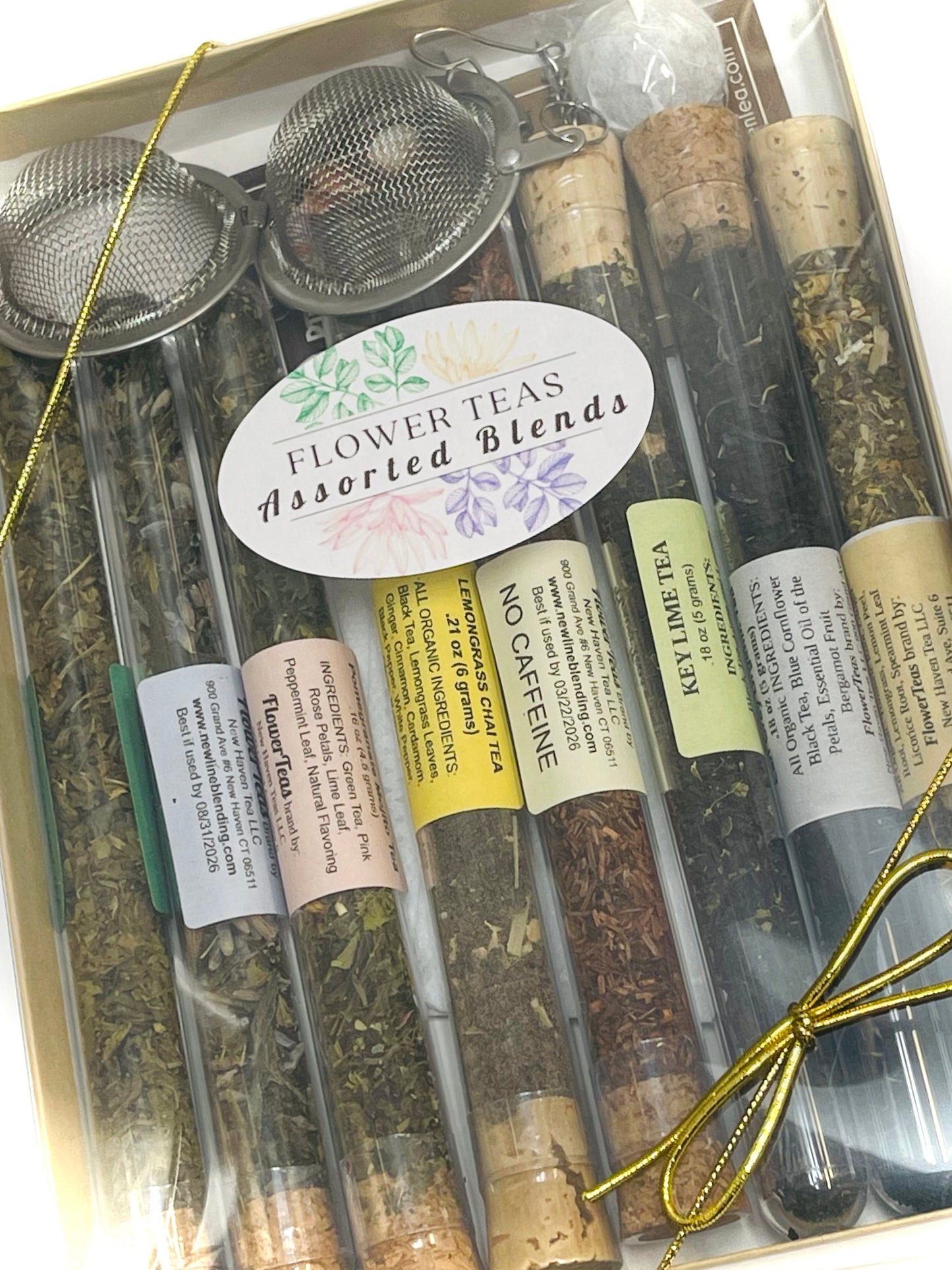 Assorted Tea Blends in Test Tubes Gift Set Sampler Kit